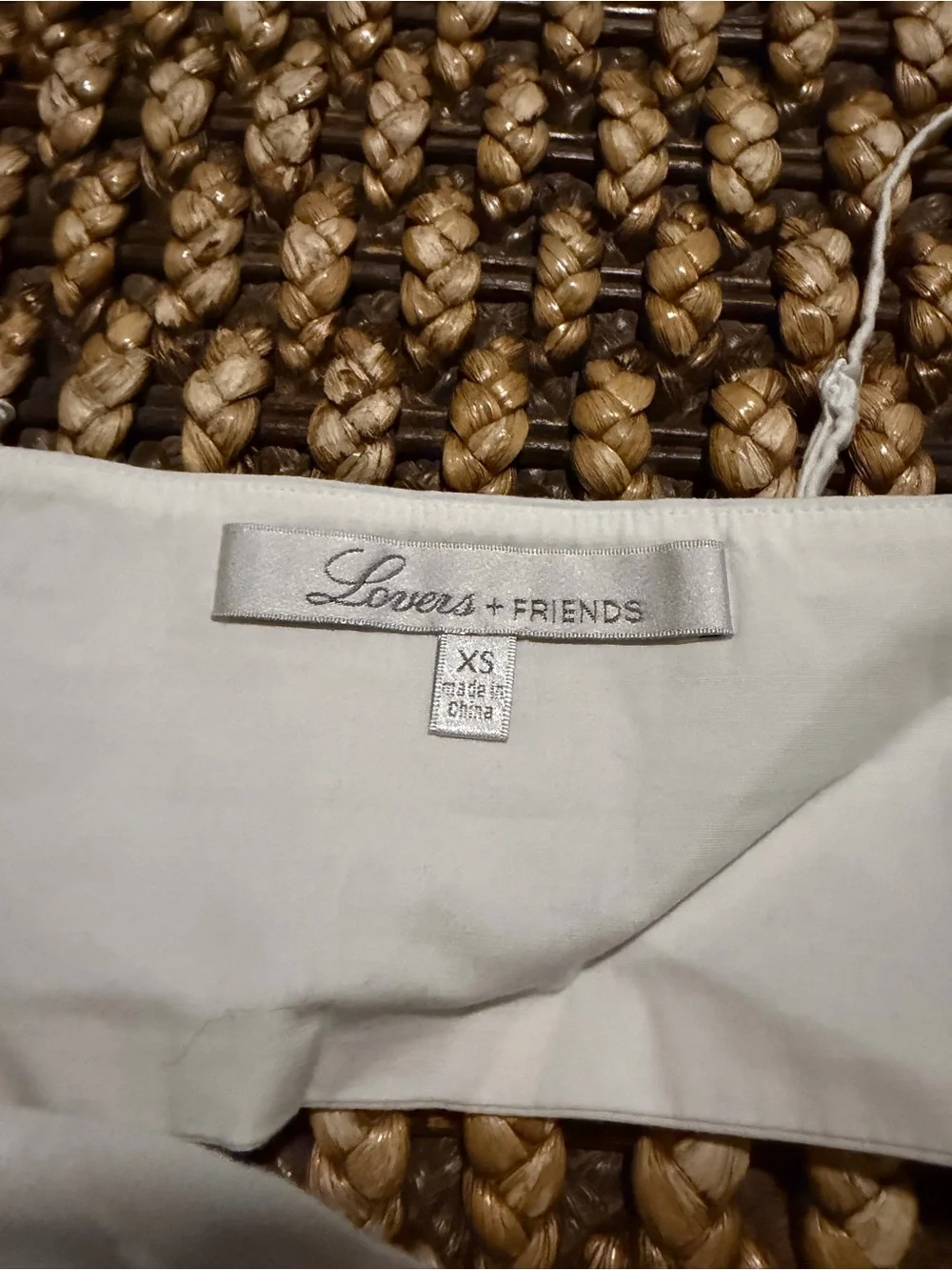 LOVERS + FRIENDS Loren White Tie-Front Spaghetti Strap Crop Top (126)